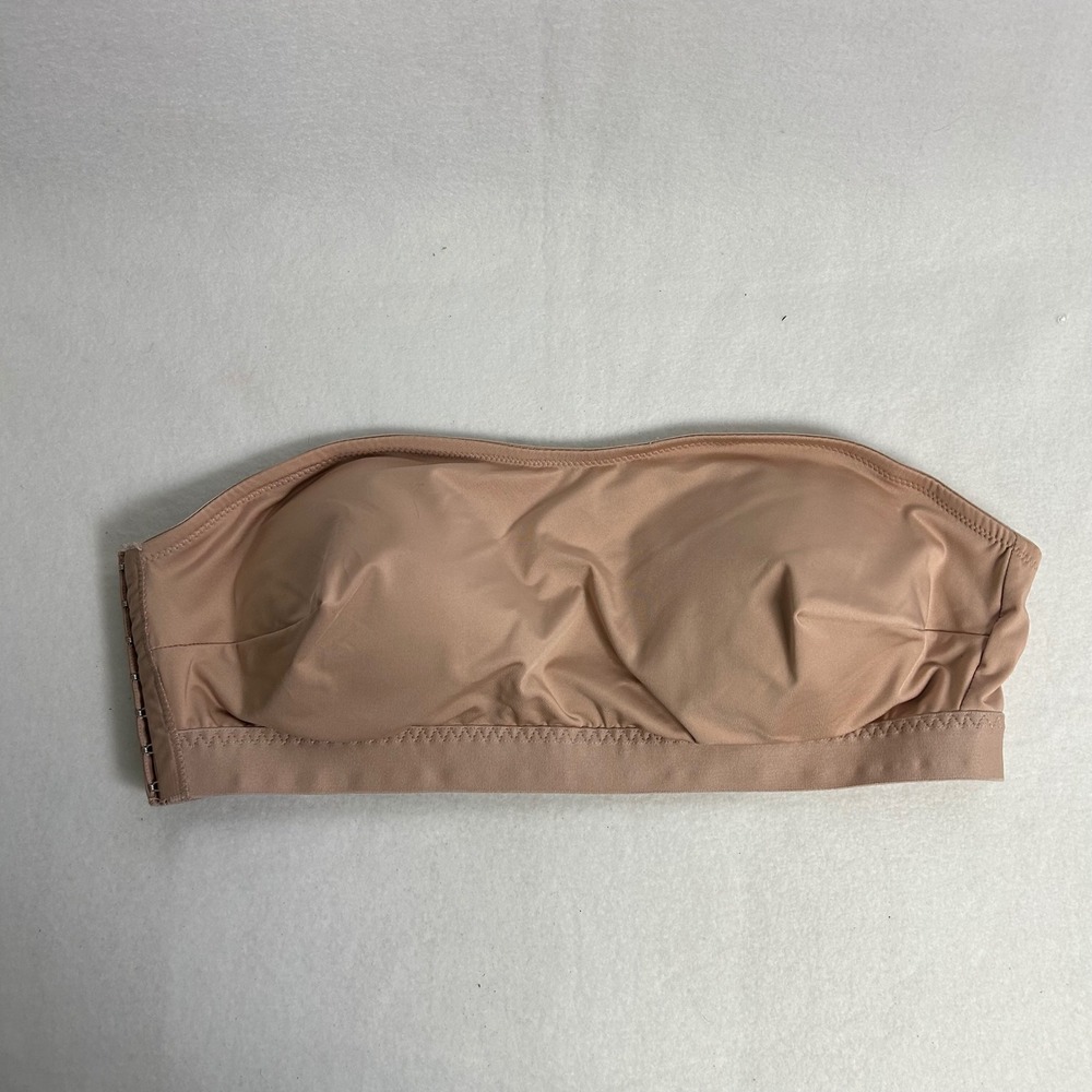 Minimalist‎ Women 4XL Tan Bandeau Strapless Padded Bra Seamless Hook Back